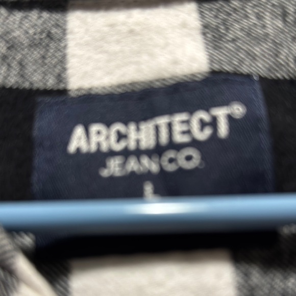 Black and White Checkered Men's Shirt large - Picture 2 of 11